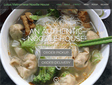 Tablet Screenshot of lotusvietnamesenoodlehousecalgary.com